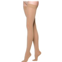 Collants tricotés en spandex à hauteur de cuisse et compression 20-30 MMHg Bas pour varices avec média anti-embolie