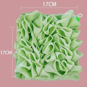 Vendita calda 2 in 1 bagno spugna luffah sacco <span class=keywords><strong>sapone</strong></span> sacchetto per bagno palla asciugamano luffah con coulisse - Product Image 6