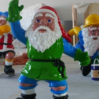 Handbemalte Glasfaser-Weihnachtsskulptur Künstlerische Valentinstag- & Feiertagsdekorationen