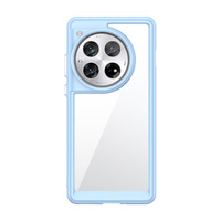 Étui de téléphone portable transparent en tpu pc pour oneplus 12R housse de téléphone antijaune en acrylique pour oneplus 12
