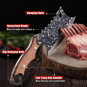 Couteau de boucher en acier inoxydable de haute qualité, forgé à la main, robuste, pour la découpe de viande, outils de cuisine - Product Image 4