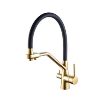 Avec 3 modes Robinet de cuisine Pull Out Contemporary Spring Pull Down Spray Robinet de cuisine