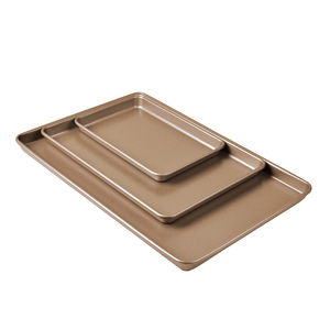 Yangchen Home Oven Baking Pan 30x20cm Carbon Steel Non-Toxic For Bread Cookies Nougat Pastry - Product Image 3