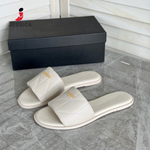 Sandalias Planas para <span class=keywords><strong>Mujer</strong></span>, Diseño M2327 con Logotipo, <span class=keywords><strong>Chanclas</strong></span> Casuales para la <span class=keywords><strong>Playa</strong></span>, Vacaciones y Aire Libre - Product Image 4