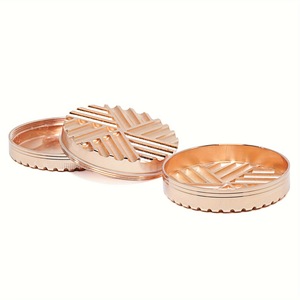 63mm 3 couches en alliage de zinc broyeur à cigarettes Biscuit <span class=keywords><strong>vanille</strong></span> broyeur tabac - Product Image 1