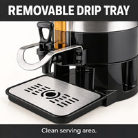 Distributeur de café isotherme de 6 L (1,5 gallon) avec robinet et support, prêt pour le service traiteur et les buffets de café