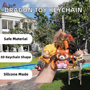 Colgador de Coche 3D de Dibujos Animados Creativo, Accesorios para Bolsos, Silicona con Impresión UV, No Tóxico, Regalo Promocional, Dragón Gukos para Niños - Product Image 2