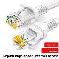 Cable de Red de Alta Velocidad CAT5E CCA Sólido UTP FTP SFTP Gigabit de 3-5m para Router Doméstico, 8 Núcleos, Conector RJ45, Color Personalizado