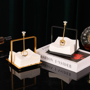 Support à mouchoirs en métal Master Gu, design carré, ornement de comptoir, boîte à mouchoirs décorative pour salon - Product Image 2