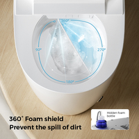 Nouvelle conception de sanitaires, veilleuse, WC automatique sans réservoir, WC intelligent, cuvette de WC intelligente
