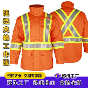 Chaqueta de Trabajo Ignífuga de Algodón, Ropa de Seguridad Antiestática para la Industria Petrolera y Petroquímica Xk23 56779 - Product Image 5