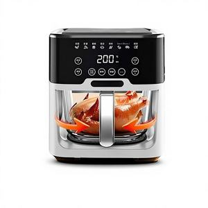 Freidora de Aire para el Hogar, Modelo Nuevo y Moderno 2026, Pantalla Táctil Visual y de Voz, Sin Aceite, Multifuncional, con Revestimiento Interior de Vidrio Abatible - Product Image 1