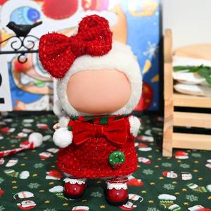 Disfraz de Payaso de Dibujos Animados, Disfraz de Pequeño Diablo Navideño, <span class=keywords><strong>Ropa</strong></span> de Diseñador, Atuendo de Lujo, <span class=keywords><strong>Ropa</strong></span> y Accesorios <span class=keywords><strong>para</strong></span> Muñecas Labubu - Product Image 4