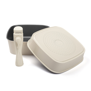 Nhà bếp không dính vuông Die Cast Cookware Set đồ dùng nhà bếp Kim loại 3 cái không dính nhôm nấu ăn nồi Set có thể tháo rời Pan xử lý - Product Image 6