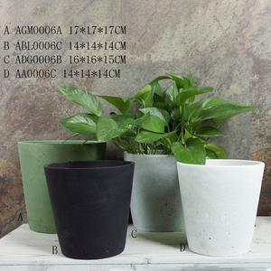 FANGSHENG Pots et jardinières décoratifs modernes en céramique, ronds, côtelés et incurvés, pour <span class=keywords><strong>jardin</strong></span>, maison, bureau et <span class=keywords><strong>salon</strong></span> – Vente en gros à prix abordable - Product Image 2