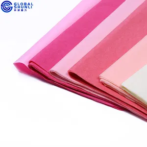 กระดาษทิชชูสีดอกไม้กระดาษห่อสีชมพูเนื้อเยื่อกระดาษห่อผีเสื้อกระดาษทิชชูแผ่นสำหรับห่อ
