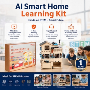 WEEEMAKE IoT AIスマートホーム学習キット-木製教材教育用ロボットプログラミングキット自動スマートホーム教育 - Product Image 2