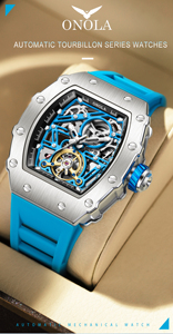 ONOLA 3854 Brand New Luxury Sport Waterproof Wristwatches Men <b>Automatic</b> Mechanical Watch Watches Mens Fashion Watch - Product Image 3