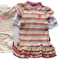 Nouvelle Collection Été 2025 – Robe Courte Décontractée en Coton à Volants et Rayures Style Western pour Filles – Vêtements Enfant en Gros