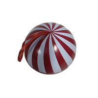 Vente flash - Boule de Noël personnalisée imprimée avec ruban - Boîte en étain pour bonbons - Emballage en étain pour chocolat