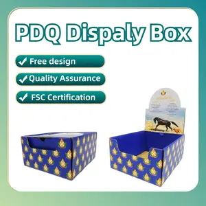 PDQ Theke-Vorführständer-Vorführbox Karton Papiertisch Pop-Up-Tischplatte Karton Theke-Vorführboxen für Kosmetik