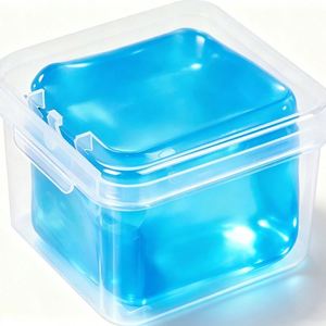 Jouet anti-stress souple et moelleux en sucre de malt transparent à logo personnalisé, à remontée lente, pour commande en gros - Product Image 4