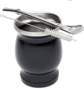 <span class=keywords><strong>Gourde</strong></span> en <span class=keywords><strong>acier</strong></span> <span class=keywords><strong>inoxydable</strong></span> isolée à Double paroi, Sublimation brésilienne, gobelet de 8Oz, tasse de maté, jerba avec Bombilla de maté - Product Image 5