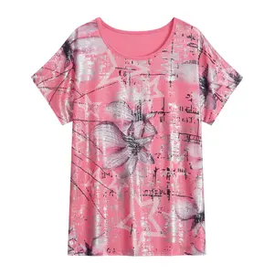 Newly Designed Women's T-shirt Women's Shirt Summer Collar Loose Cotton Shirt Women's T-shirt Wholesale Custom Pattern