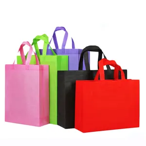 Wholesale reusable ecological custom logo non woven tote bag