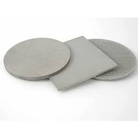 Disk Filter Elemen Filter Sinter Mikropori Baja Tahan Karat 316L Bersertifikasi ISO9001 Ketebalan 2mm