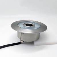 Professionelle IP68 Edelstahl LED-Brunnenringleuchte RGB Unterwasserlampe mit Mittelloch für Wasserfall Trockendeinsatz-Strahler 12V/24V