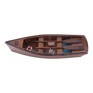 Pala per Remo in Legno Massello Fatta a Mano Stile Mediterraneo Pezzo Unico Decorazione per Barca a Vela per Galleggiamento a Breve Termine in Acqua - Product Image 2