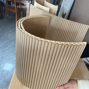 Pannello in <span class=keywords><strong>Legno</strong></span> <span class=keywords><strong>Massello</strong></span> Flessibile Semi-Circolare, Pannello Scanalato Flessibile in MDF per Pareti - Product Image 1