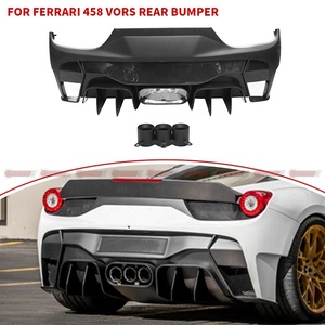 Diffuseur arrière de voiture en fibre de carbone semi-complète de style V Vors, qualité exceptionnelle, pour Ferrari 458 - Product Image 4