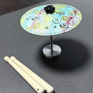Cymbale de voiture portable d'intérieur, mini cymbale crash en métal faite à la main, 14x12CM, avec logo couleur personnalisé, pour la musique, vente en gros - Product Image 3