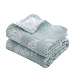 Custom Cotton Polyester Jacquard <strong>Bedspread</strong> Coverlet Quilt Set <strong>King</strong> &amp; Queen Size with Plant Pattern Cooling &amp; Inflatable Features - Product Image 2