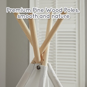 <span class=keywords><strong>Tipi</strong></span> en toile de coton <span class=keywords><strong>pour</strong></span> enfants, haute qualité, magnifique, traditionnel indien, maison de jeux <span class=keywords><strong>pour</strong></span> enfants, tente <span class=keywords><strong>tipi</strong></span> extérieure avec poteaux en bois - Product Image 6