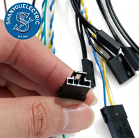 Kabel Harness Kustom Multiwarna Konektor Jantan Betina Tipe Twisted Pair untuk Perangkat Elektronik