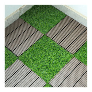 Hiện đại ngoài trời không thấm nước <span class=keywords><strong>WPC</strong></span> decking gạch mềm thảm cỏ Turf đa năng sàn cho playrooms cỏ nhân tạo - Product Image 1