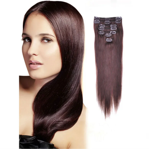 Extension di Capelli Umani Vergini Brasiliani Remy 100% di Alta Qualità, Clip-in Senza Cuciture, 7 Pezzi, 16 Clip, 100G <span class=keywords><strong>per</strong></span> Confezione - Product Image 4