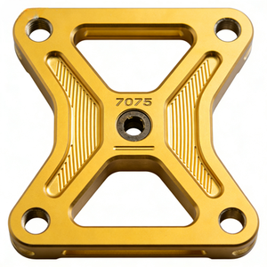 Adaptateur de composant de moto en aluminium 7075 usiné CNC de précision, avec résistance de qualité industrielle et trous multi-positions - Product Image 3