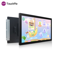 Flush mounted 15.6 Inch Industrial Capacitive Touchscreen PC Embedded Dustproof Monitor with USB Interface New