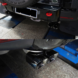 Tubos de escape <span class=keywords><strong>Precio</strong></span> de fábrica Punta de escape de acero inoxidable negociable Puntas de escape gemelas Tubo de escape de coche <span class=keywords><strong>Land</strong></span> <span class=keywords><strong>Rover</strong></span> <span class=keywords><strong>Defender</strong></span> - Product Image 2