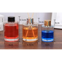 Ensembles de diffuseurs à roseaux de luxe avec logo personnalisé bouteilles en verre vides transparentes de 50ml 100ml 150ml 200ml pour les mariages et autres occasions