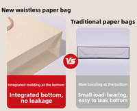 HONPAK Sac fourre-tout de luxe Sacs cadeaux en papier écologiques pour vêtements Yoga Shorts & Club Robes Emballage