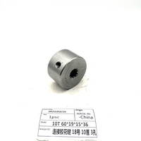 LEBON 10T 10mm 3 trous Accouplement à cannelures Engrenage Assy 60X19X15X36 pour Pompe Hydraulique