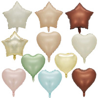 18 pouces étoile coeur ballons anniversaire mariage saint valentin je t'aime décoration gonflable hélium feuille ballon Mylar ballons