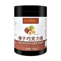 U-pick Tartinade aromatisée au chocolat aux noisettes 500g 12 mois Durée de conservation Crème glacée Pain Gâteau Cuisson Lait Thé Boutique Spécial Cru