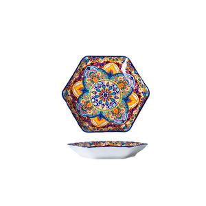 Bohemian Retro seramik çanak set-tek kullanımlık sıraltı renk pirinç ve şehriye çorbası kasesi hediye düğün döner olay hediyeler tabaklar - Product Image 5