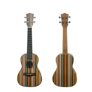 סיטונאי מחיר 2020 החדש Aiersi מותג קשת עץ קונצרט ukulele 24 אינץ Ukelele הוואי גיטרה מחרוזת מכשירים למכירה